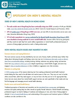 Mens Mental Health Factsheet